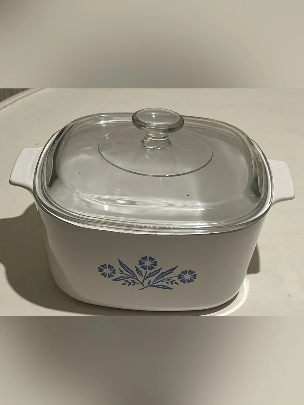 Vtg Corning Ware Blue Cornflower Casserole Dish